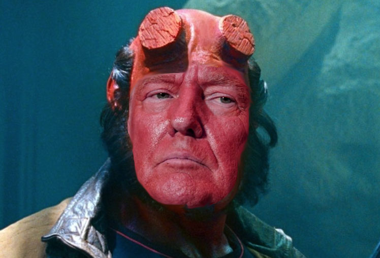 Donald Trump vid gårdagskvällens massmöte: “Jag är Antikrist”